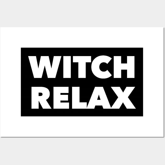 Witch Relax Halloween October TV Series Wall Art by Ichaku